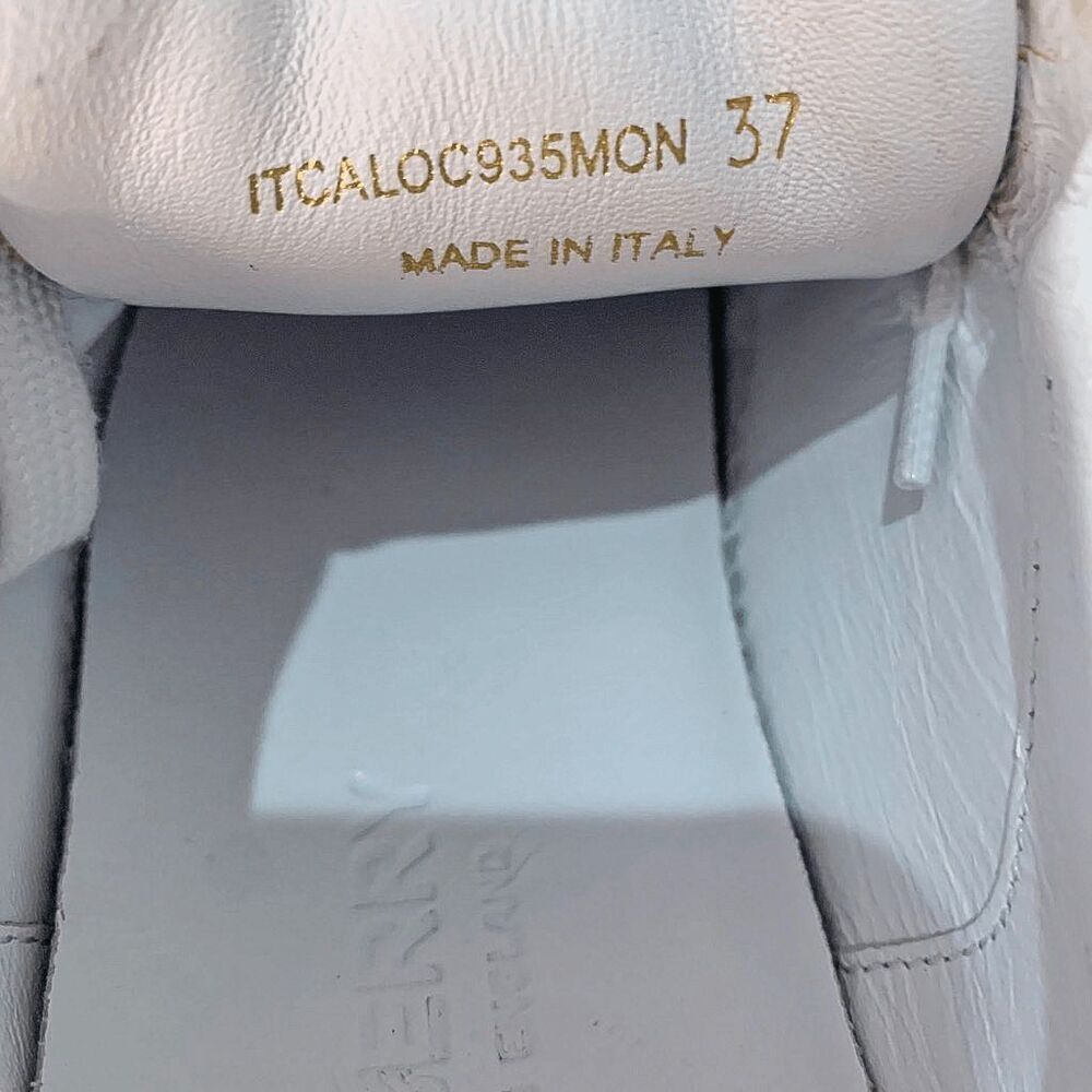 Burberry Low Top Nova Check Selma Lace Up Sneakers EU 37 Optic White Cool Mint - Picture 10 of 11